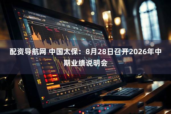 配资导航网 中国太保：8月28日召开2026年中期业绩说明会